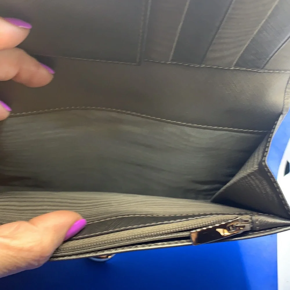 💗SALE💗 Salvatore Ferragamo‎ leather wallet steel gray Grey